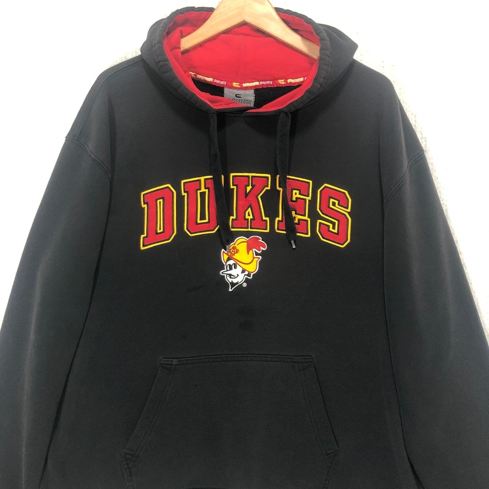 Colosseum Athletics Dukes Black Hoodie Sweatshirt XXL Pullover Graphic